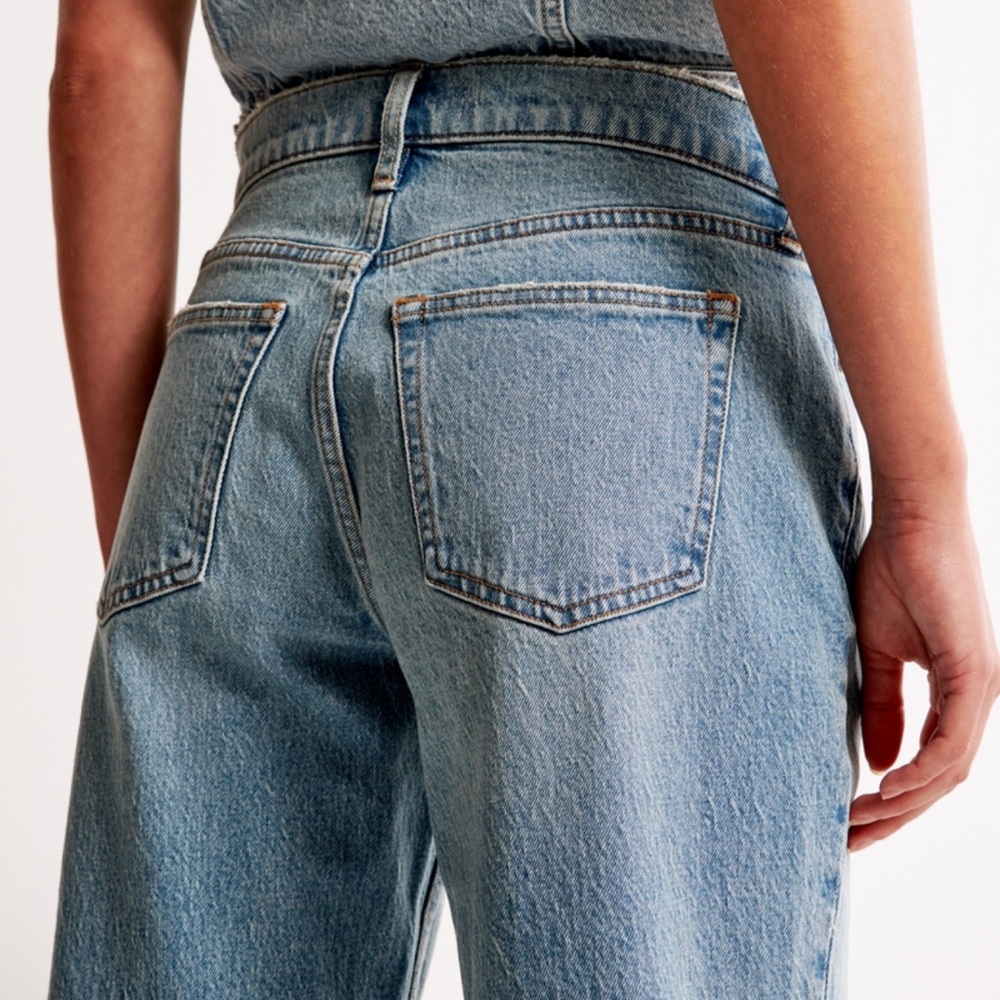 ABERCROMBIE LOW RISE BAGGY JEAN SIZE 6L 6 Long - Picture 2 of 7